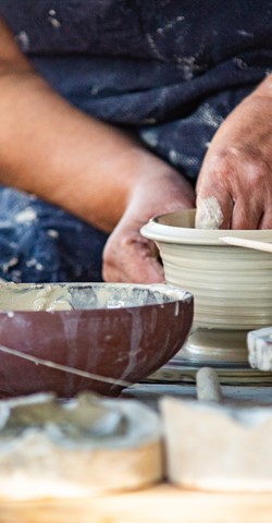 Vorführung antikes Handwerk: Keramik